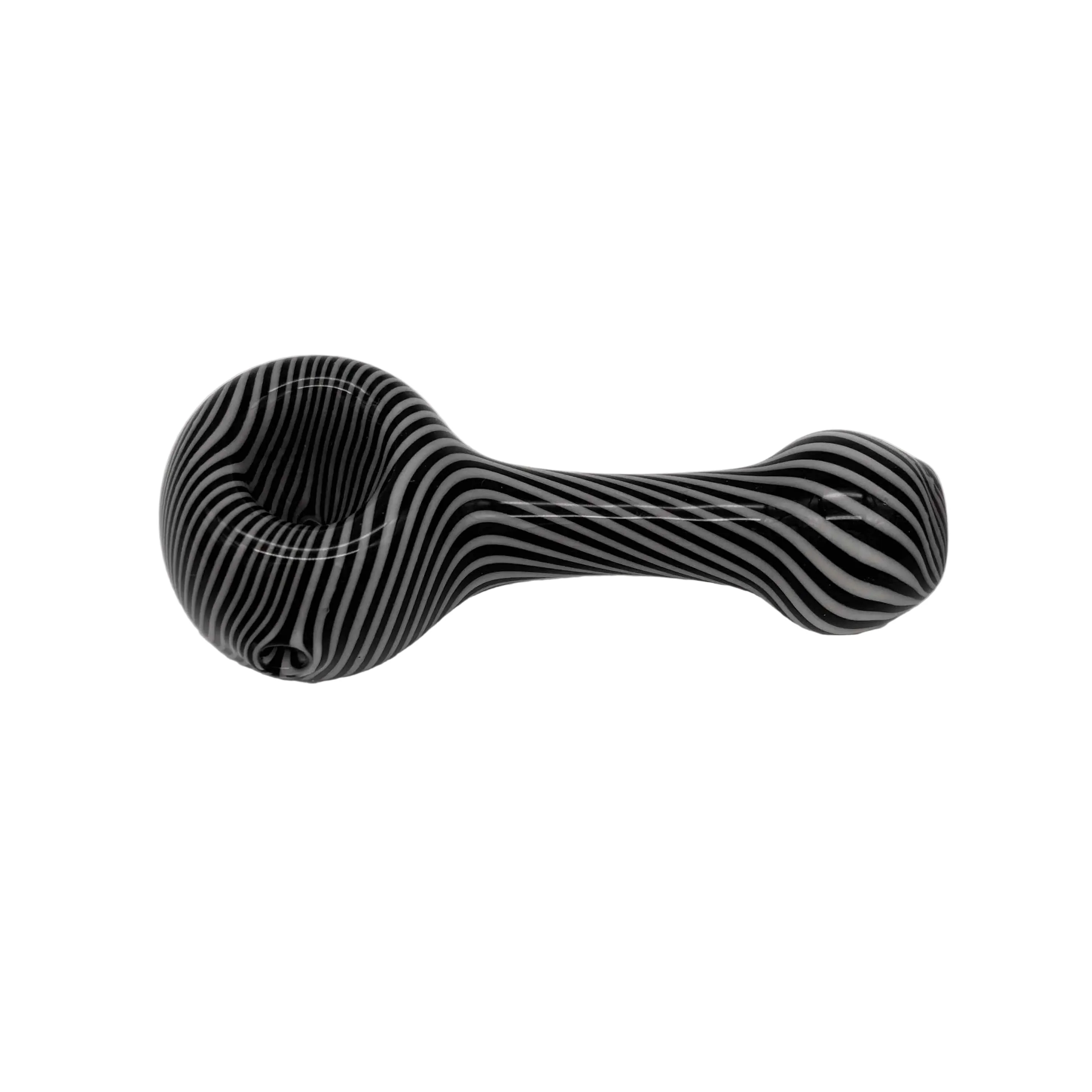 Black & White Swirl Spoon Pipes - Image 4