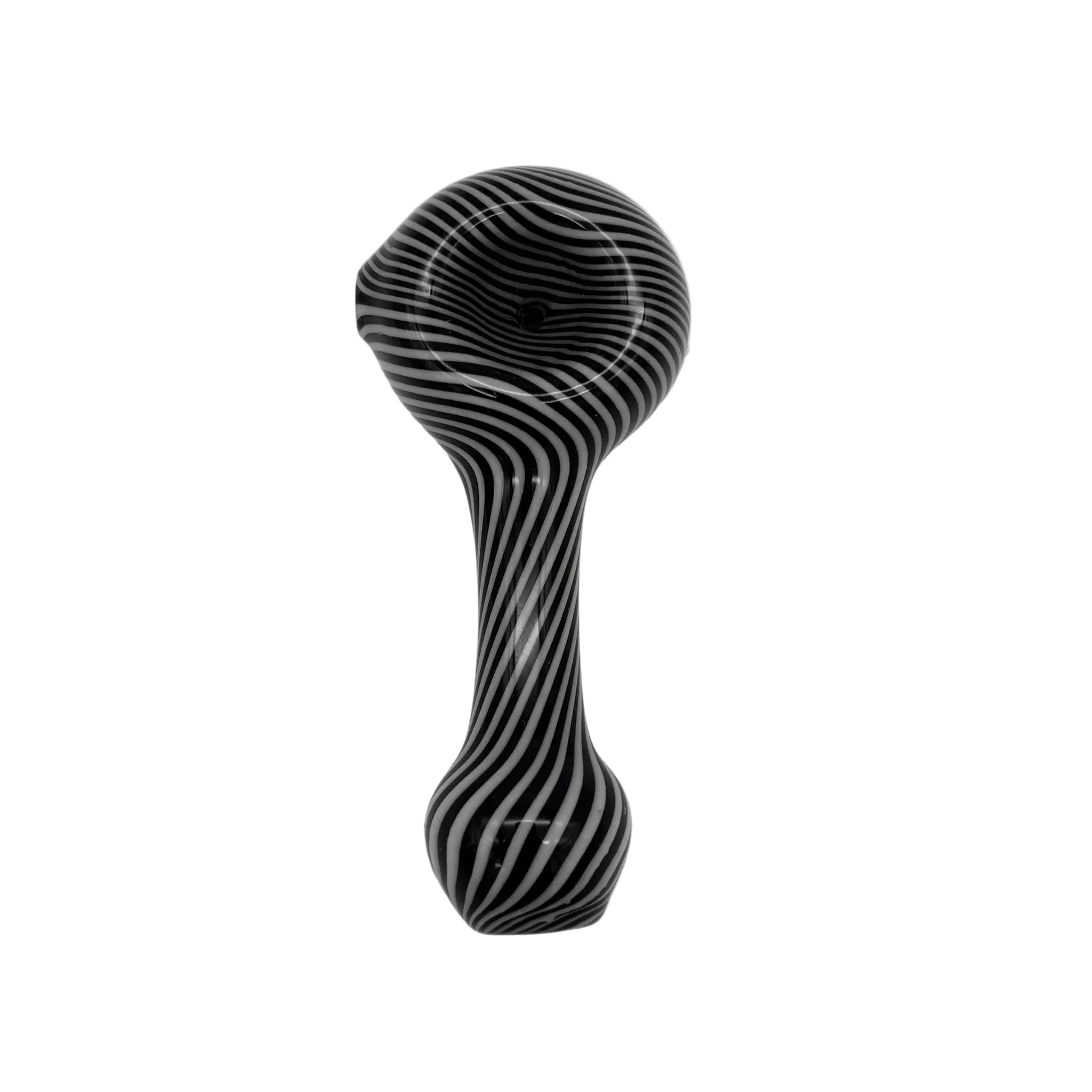 Black & White Swirl Spoon Pipes - Image 5