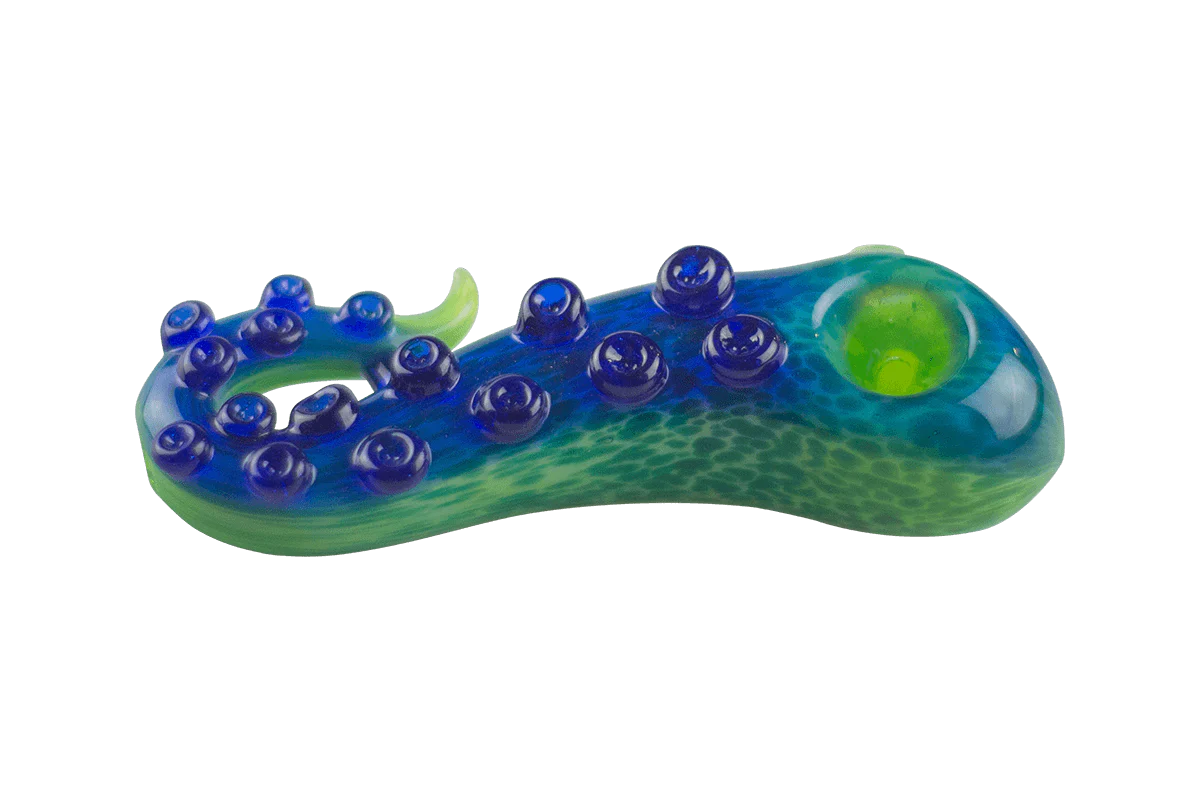 Blue Tentacle Spoon Pipe - Image 2