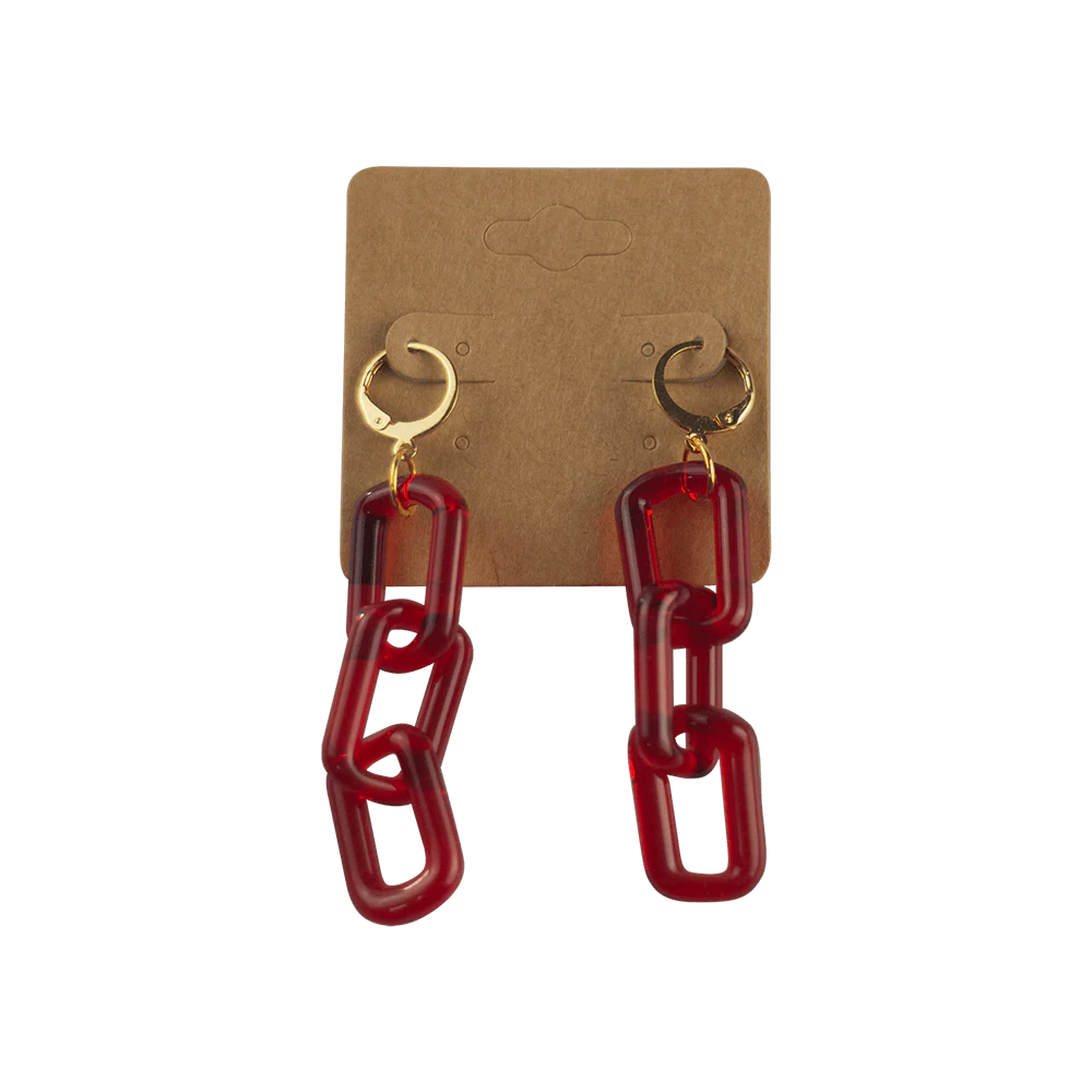 Glass Chain Earrings - Image 3