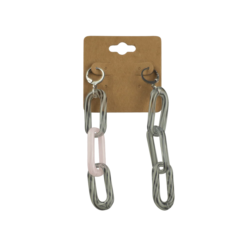 Glass Chain Earrings - Image 3