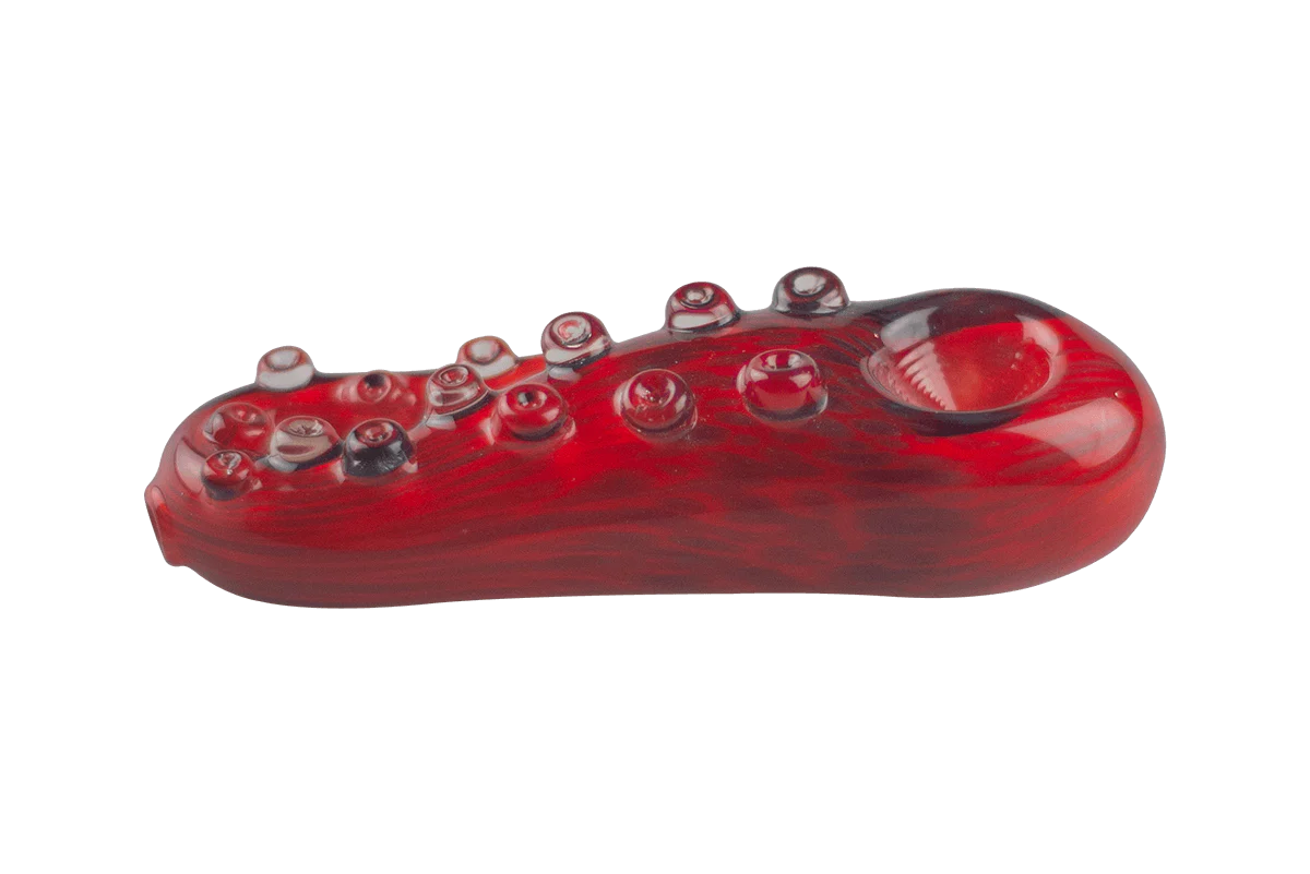 Red Tentacle Spoon Pipe - Image 2