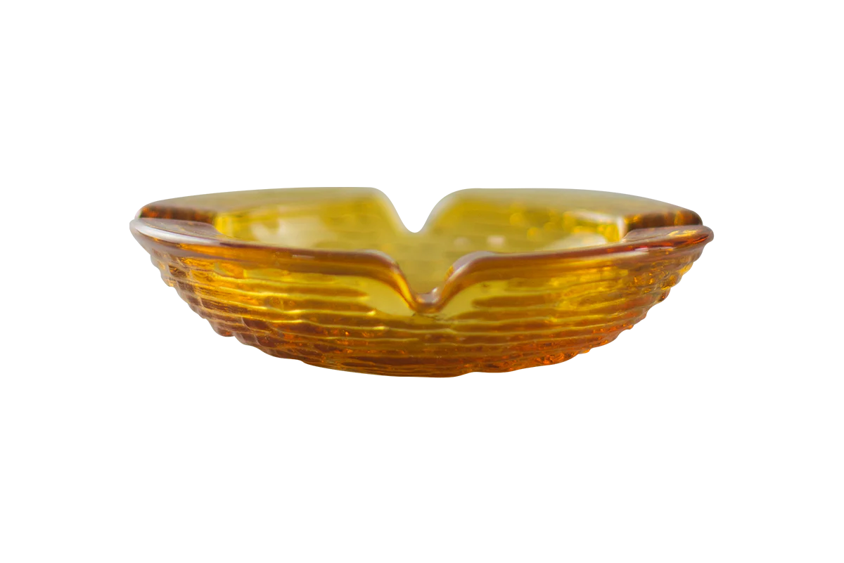 Small Amber Anchor Hocking Soreno Ashtray - Image 2