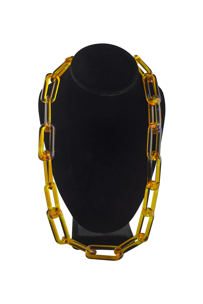 Solid Color Glass Chain Necklaces - Image 2