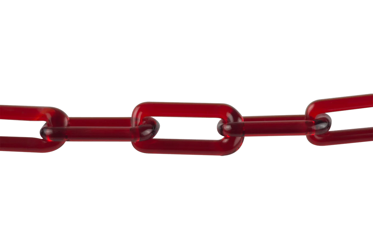 Solid Color Glass Chain Necklaces - Image 5